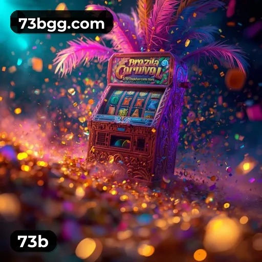 73b App home screen with mobile slots and casino categories